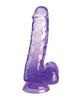 Carica l'immagine nel visualizzatore Galleria, King Cock Clear 6" Cock w/Balls - Purple
