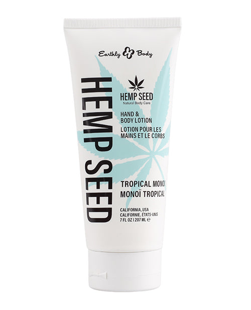 Earthly Body Hand & Body Lotion - 7 oz Tube Tropical Monoi