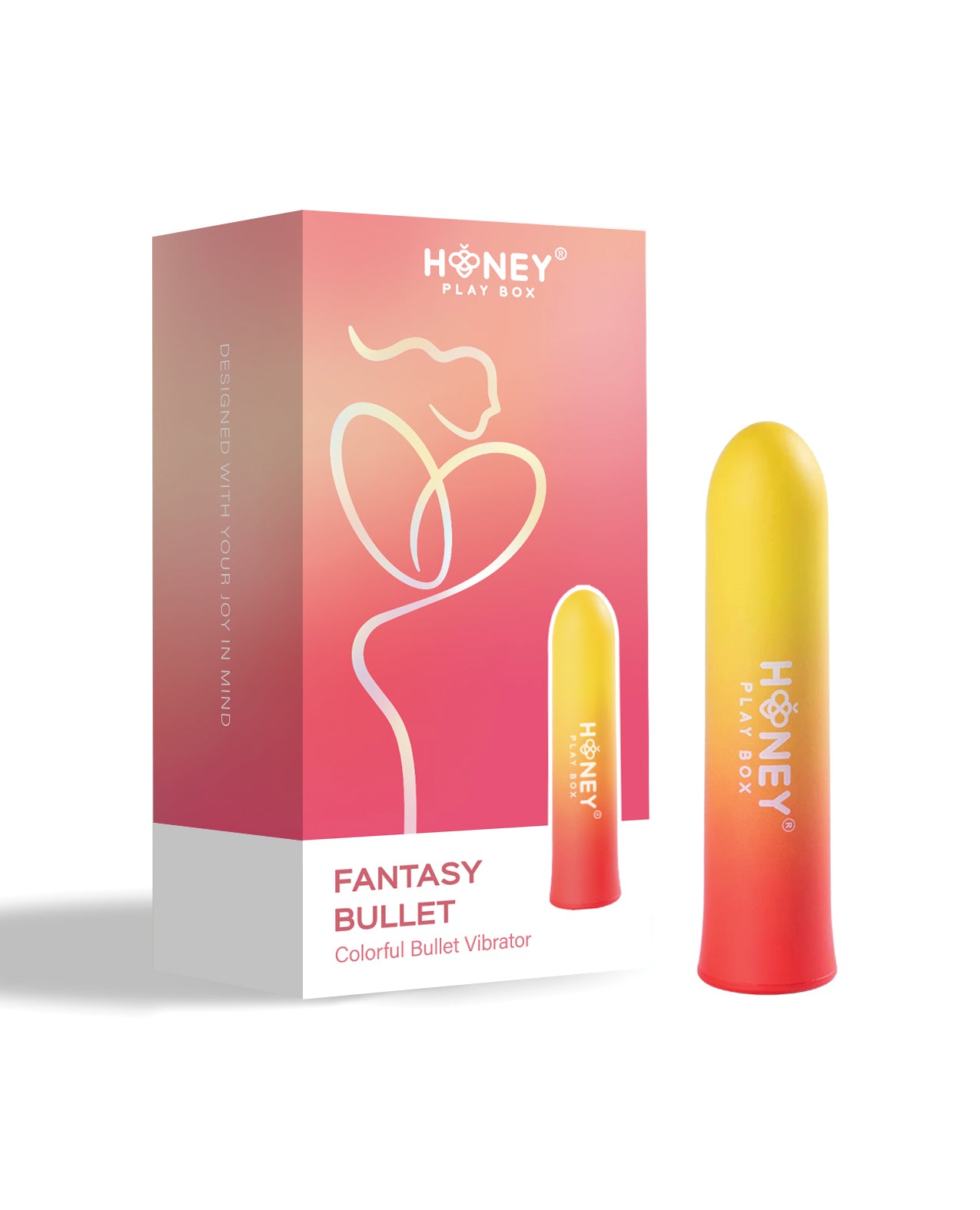 Fantasy Color Gradient Bullet Vibrator - Yellow