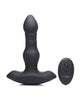 Ladda bilden i Galleri Viewer, ThunderPlugs Silicone Vibrating &amp; Thrusting Plug w/Remote - Black
