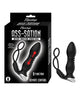 Load image into Gallery viewer, Ass-station Remote Prostate Power Plug w/Cock &amp; Ball Ring  - Black
