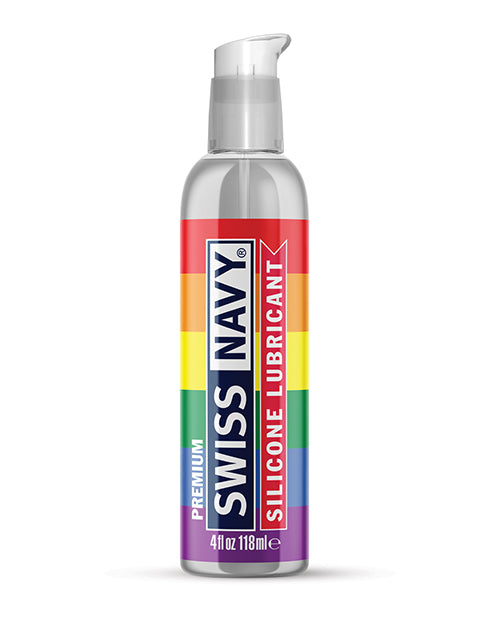 Pride Edition Silicone Lubricant For Personal Comfort And Intimacy 4 Oz Pump Bottle