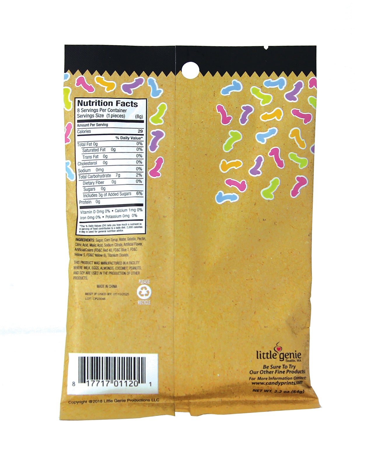 Suck A Bag Of Gummy Dicks Candy Two Point Two Oz Treat