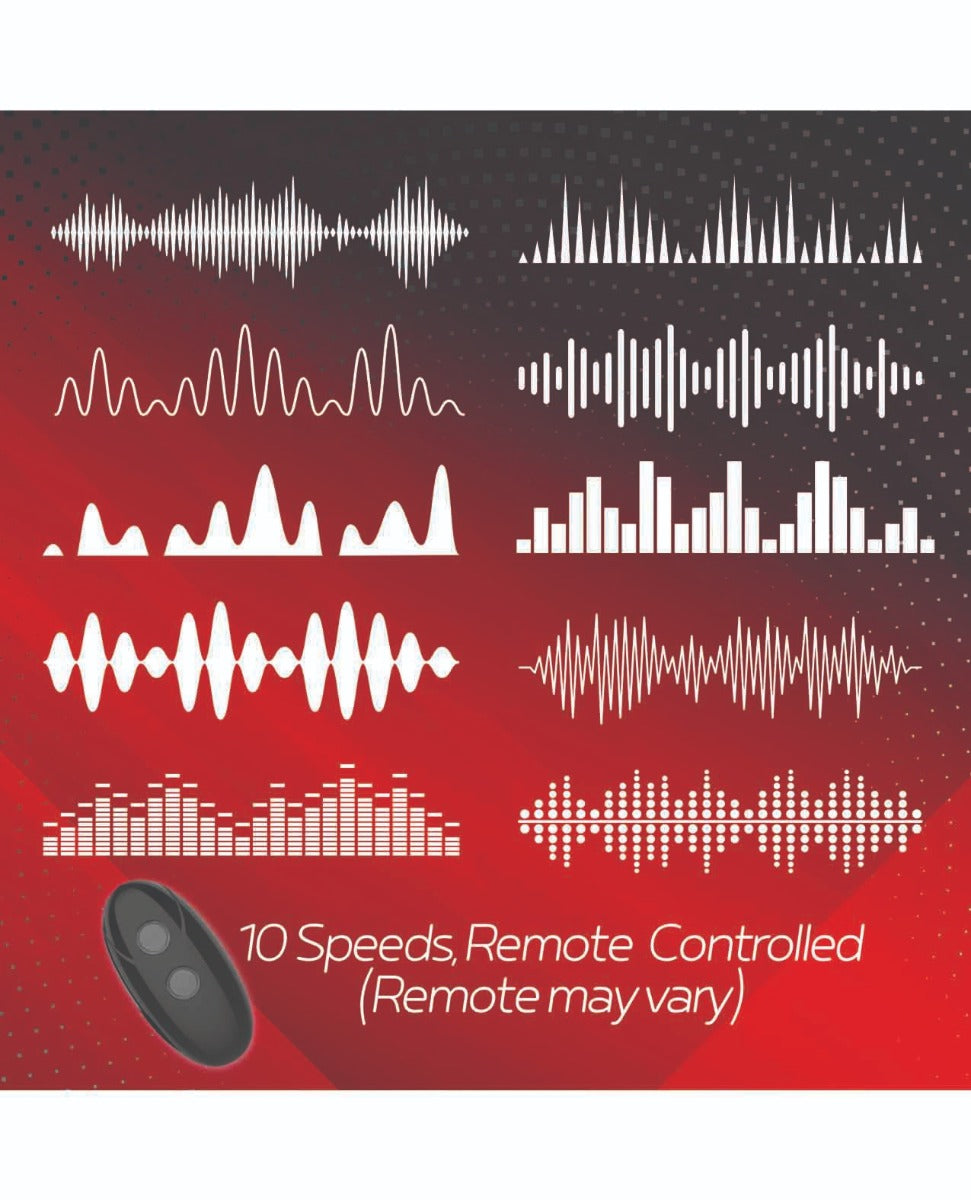 Massive Red Dot Cock Ring V1 - Black