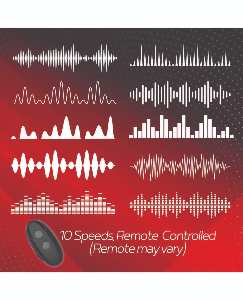 Massive Red Dot Cock Ring V3 - Black
