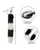 Load image into Gallery viewer, Running Wild Black &amp; White Tail Metallic Anal Probe
