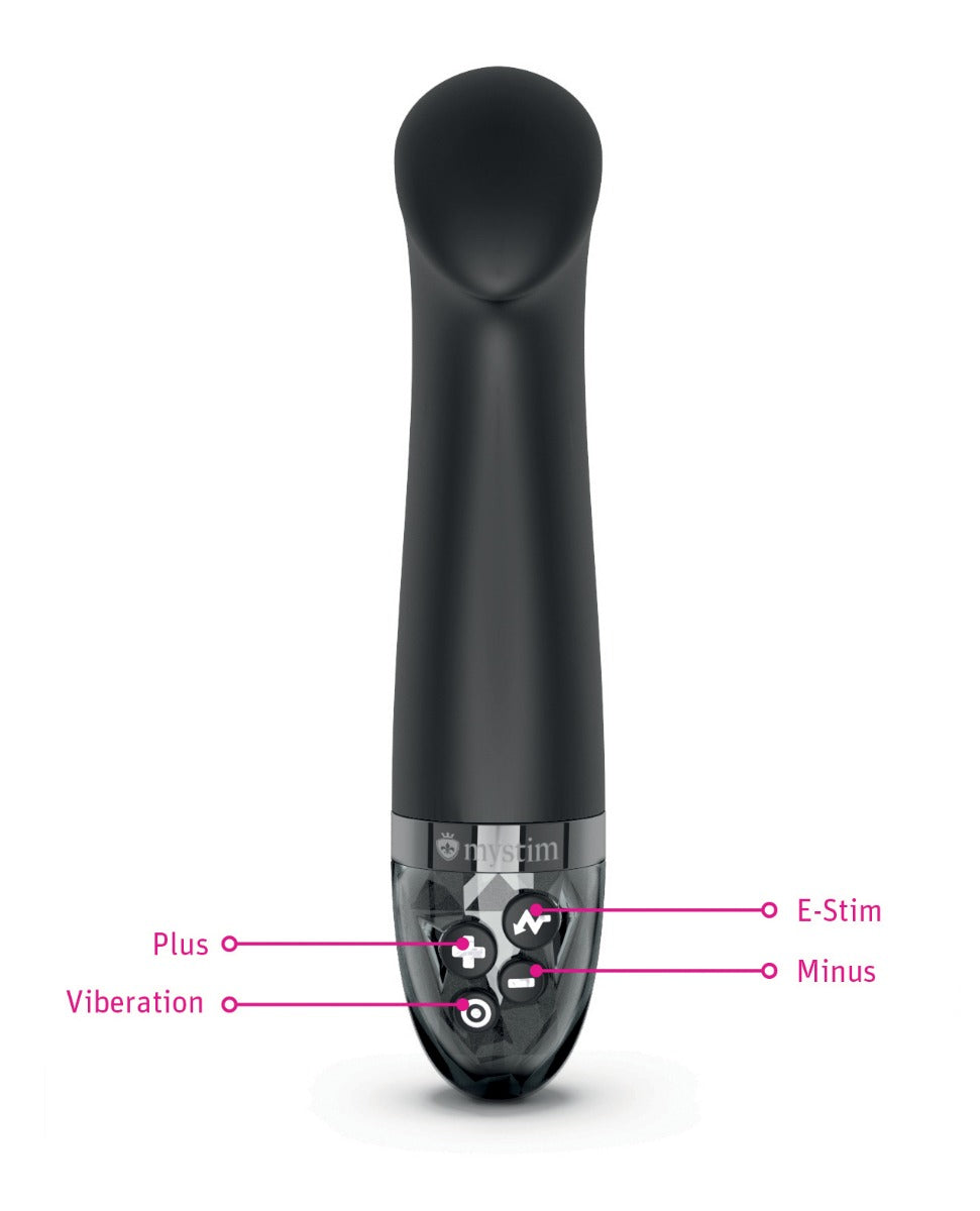 Mystim Right on Ron eStim G Vibrator - Black
