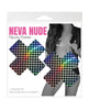 Charger l'image dans la visionneuse de la galerie, Neva Nude Holographic X Factor Pasties - Rainbow/Black O/S

