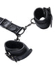 Load image into Gallery viewer, Kinky Play Box Locking Harness Collar to Wrist Restraints - Black

