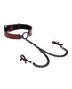 Carica l'immagine nel visualizzatore Galleria, Saffron Collar w/Chain Nipple Clamps
