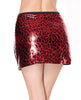 Afbeelding laden in Galerijviewer, Darque Metallic Wet Look Skirt - Red/Black SM
