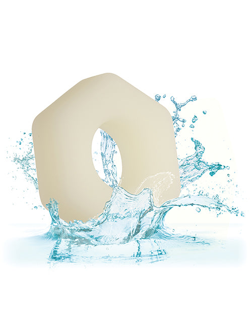 Alpha Liquid Silicone Glow in the Dark Prolong Sexagon Ring