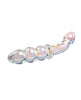 Load image into Gallery viewer, Playboy Pleasure Jewels Double Glass Dildo w/Anal Beads  - Clear
