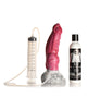 Charger l'image dans la visionneuse de la galerie, Creature Cocks Resurrector Phoenix Squirting Silicone Dildo - Red/White
