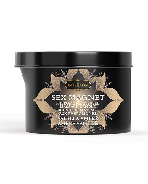 Load image into Gallery viewer, Kama Sutra Sex Magnet Candle With Pour Spout 6 Oz Vanilla Amber
