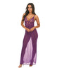 Load image into Gallery viewer, Katana Mesh &amp; Eyelash Lace Gown - Purple L/XL
