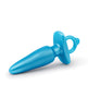 Carica l'immagine nel visualizzatore Galleria, b-Vibe Butties Sleek Tapered Plug - Blue
