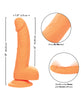 Indlæs billede i gallerifremviser, Silicone Studs Neon 6" Dildo - Orange
