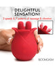 Indlæs billede i gallerifremviser, Bloomgasm The Rose Fondle 10X Massaging Clit Stimulator - Red
