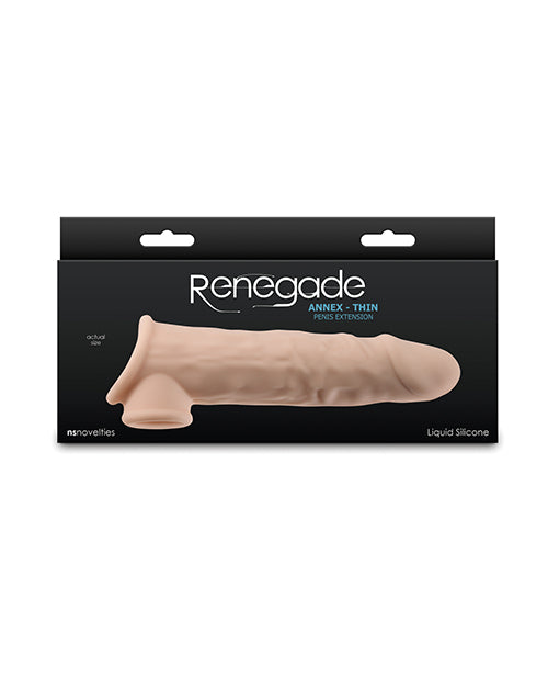 Renegade Annex Thin Sheath Flesh Silicone Sleeve For Realistic Pleasure