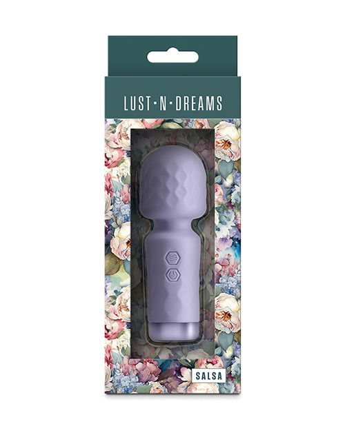 Lust N Dreams Salsa Wand Lavender Rechargeable Silicone Waterproof 3 Speeds