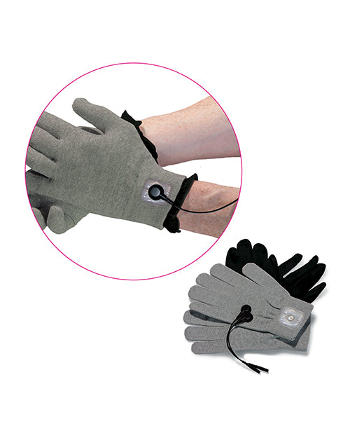 Load image into Gallery viewer, Mystim eStim Magic Gloves - Gray
