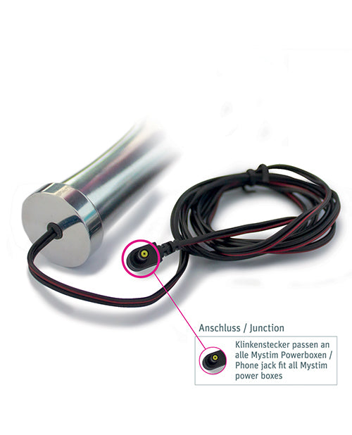 Mystim Oval Aluminum Dildo For E Stim Pleasure And Stimulation