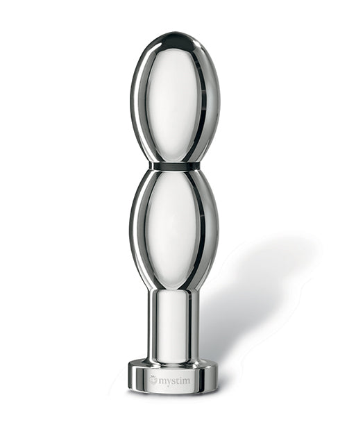 Mystim Oval Aluminum Dildo For E Stim Pleasure And Stimulation