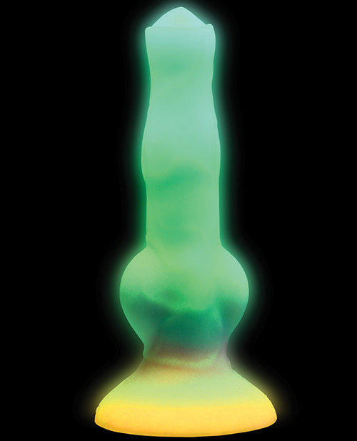 Creature Cocks Vibrating Space Cock Glow In The Dark Silicone Dildo With Remote