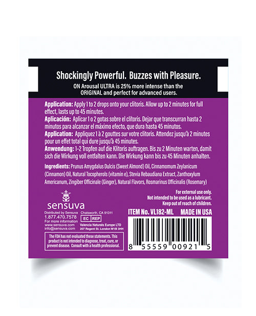 ON Ultra Arousal Oil for Her - Single Use Ampoule Packet