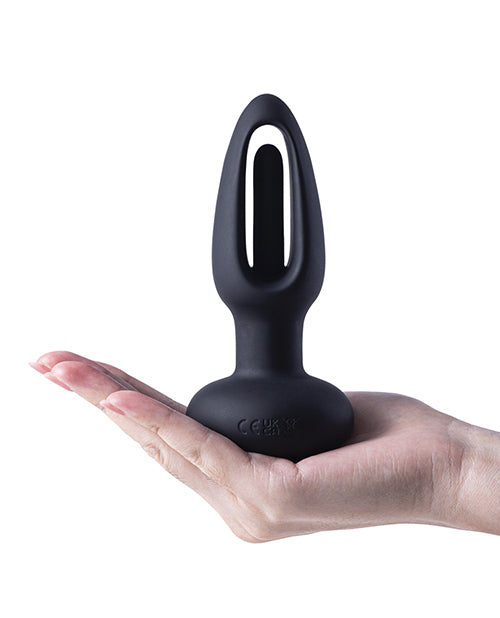Load image into Gallery viewer, Snuggy Anal Plug Vibrator - Black
