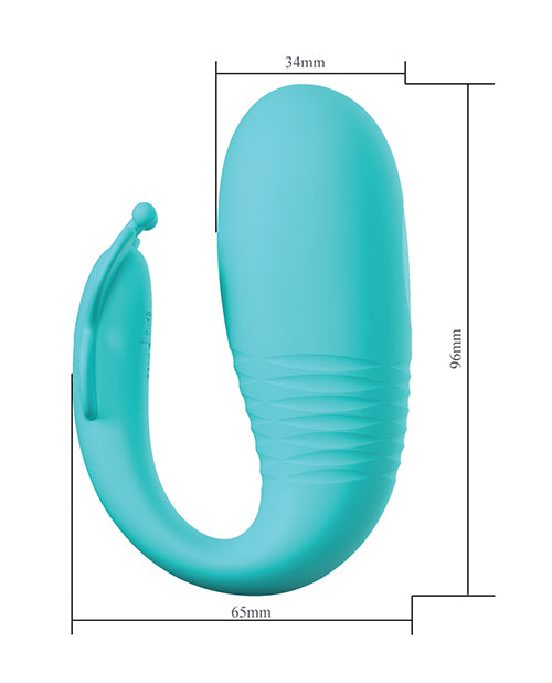 Pretty Love Remi Thrusting Hands-Free Vibrator - Aqua Pretty Love Remi Thrusting Hands-Free Vibrator - Aqua