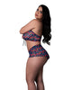 Carica l'immagine nel visualizzatore Galleria, Hazy Dayz Gummy Bear Blacklight Reflective Halter Top &amp; Short 2 pc Set - Multi QN
