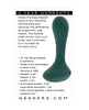 Load image into Gallery viewer, Gender X Goes Anywhere Vibrating Silicone Plug - Teal
