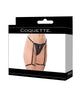 Load image into Gallery viewer, Lace Thong w/Garters and Bow Detail - Black MD
