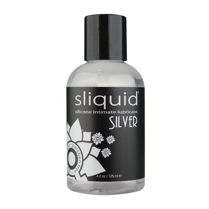 Lubrifiant Sliquid Silver din silicon, fără glicerină și parabeni - 4.2 oz