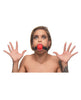 Bild in den Galerie-Viewer laden, Master Series Gag Order Extreme Silicone Ball Gage - Red/Black
