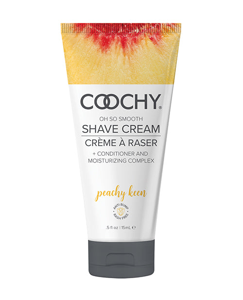 Coochy Shave Cream Peachy Keen Half Ounce Rash Free Shave