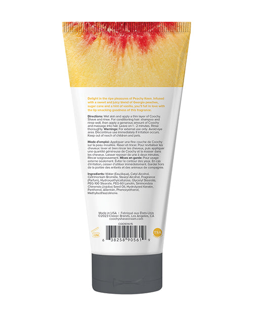 Coochy Shave Cream Peachy Keen Half Ounce Rash Free Shave