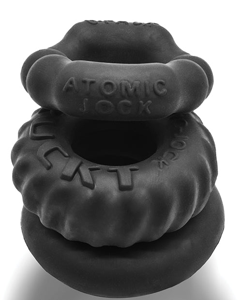 Oxballs Bonemaker Boner Cock Ring Kit Pack of 3 - Special Edition Night