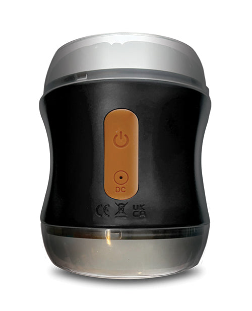 MSTR B8 Double Play Pro Vibrating Clear View Dual End Stroker With Two Caps