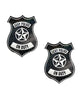 Load image into Gallery viewer, Neva Nude Sexy Police Badge Pasties - Black/White O/S
