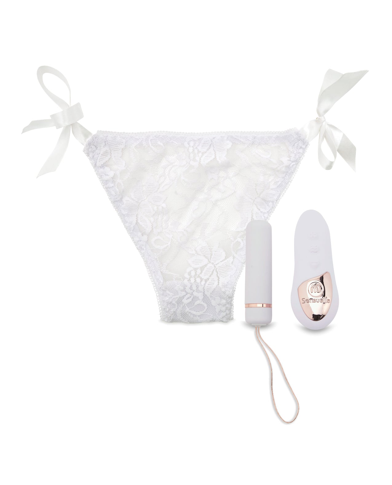 Nu Sensuelle Njutningstrosa Bullet med fjärrkontroll 15 funktioner - Vit