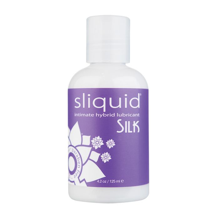 Sliquid Silk Hybrid Lube Glycerin Free Paraben Free 4.2 Oz