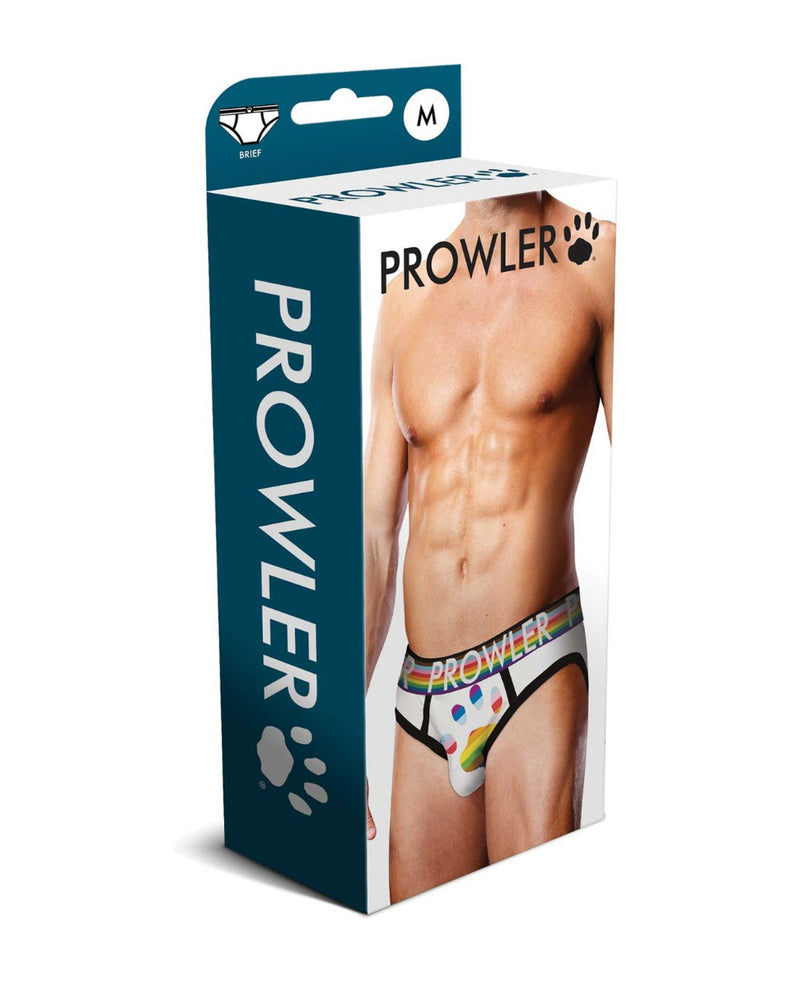 Load image into Gallery viewer, Prowler Oversized Paw Brief - White/Multi MD
