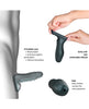 Cargue la imagen en el visor de la galería, Manwan RYZER Penis Sleeve - Pine Gray
