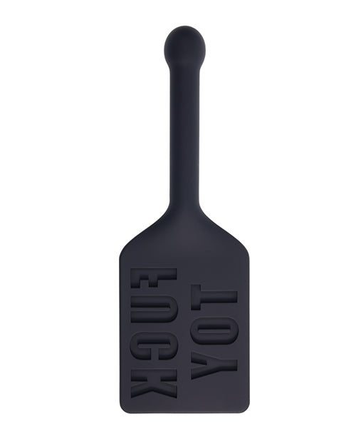 Edge FUCK TOY Silicone Paddle - Black