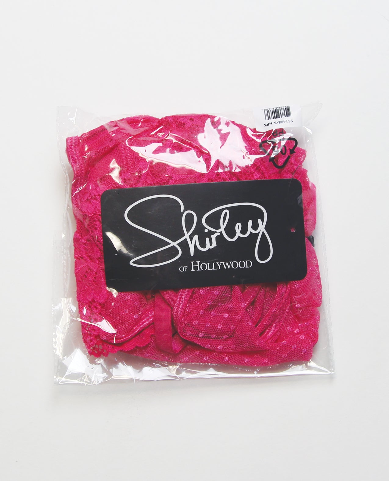 Lace and Mesh Chemise w/Attached Garters & G-String 2 pc Set - Pink MD