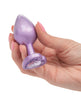Load image into Gallery viewer, Jewel Amethyst Heart Butt Plug - Large, Purple

