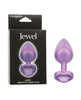 Load image into Gallery viewer, Jewel Amethyst Heart Butt Plug - Large, Purple
